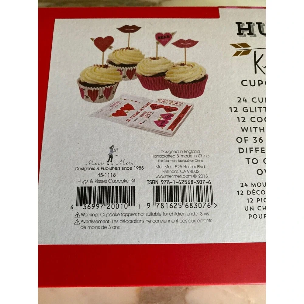 Meri-Meri Hugs &‎ Kisses Cupcake Valentine Kit
